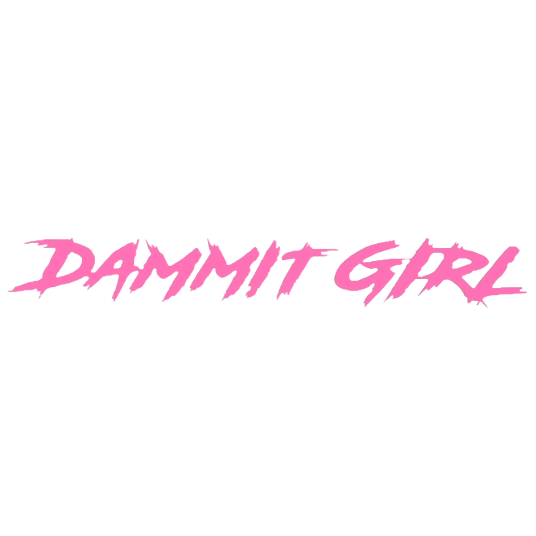 "DAMMIT GIRL" WINDSHIELD DECAL - Image 2