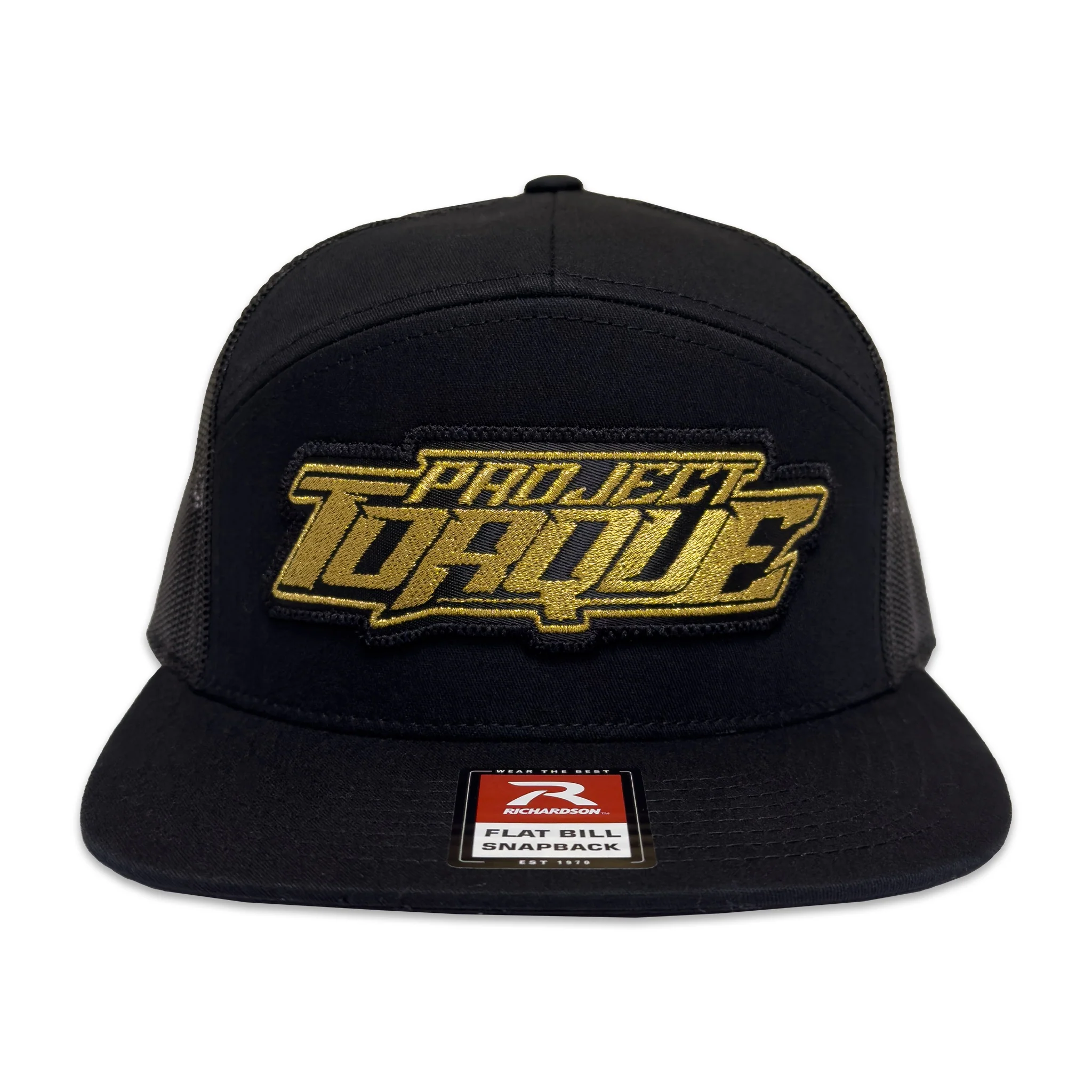 EDGE LOGO MESH SNAPBACK – GOLD