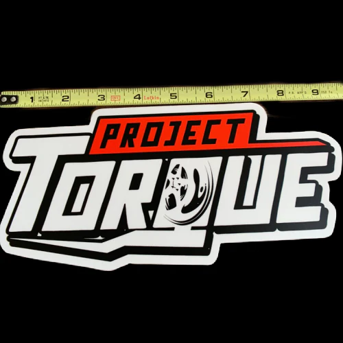 RED AND WHITE PROJECT TORQUE DECAL - Image 3