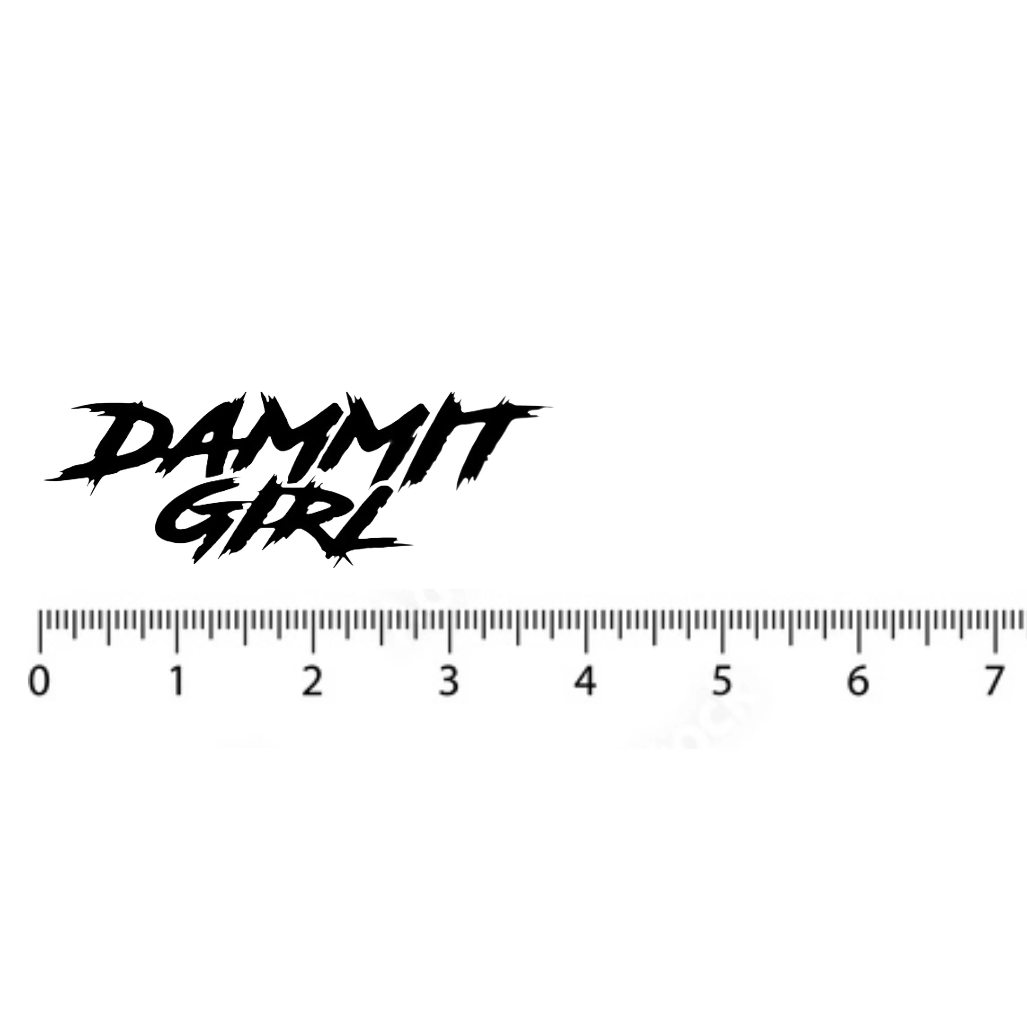 SMALL "DAMMIT GIRL" DECAL - Image 10